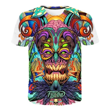 2019 Men Krátký Rukáv Letní Topy Tričko Tričko Muž Módní T-shirt mužské 6XL, Nejnovější Anime 3D Tisk Zvířat Cool Funny T-Shirt