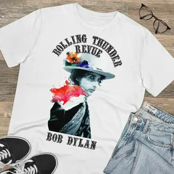 Nový Zápis 5499 Bob Dylan Rolling Thunder 2020 Bílé T Košile Velikost S-2Xl