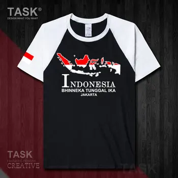 Indonésie IDN Jakarta Pánské T-Shirt Nové Bavlněné Tričko Krátký Rukáv Oblečení, Země, Mapa Národní Tým Příležitostné Letní Oblečení 50