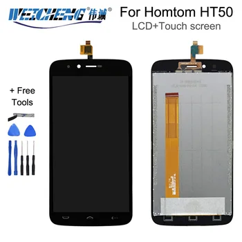Pro HOMTOM HT50 LCD Displej+Touch Screen Digitizer Shromáždění Originální LCD+Dotyk Digitizer pro HT 50