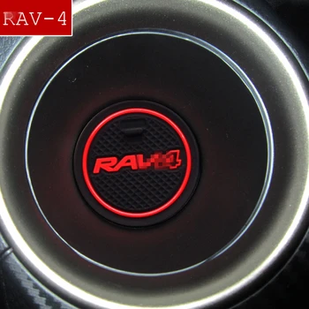 Anti-Slip Brána Slot Mat Gumové Dráha pro Toyota RAV4 2016 2017 2018 Facelift XA40 RAV 4 Hybridní Příslušenství Auto Samolepka Styling