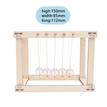 DIY Newton Kyvadlo Sestavení Modelu Toy Kit Dřevěné Fyzikální Vědy Experiment Vzdělávací Hračka YH-17