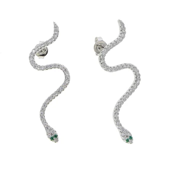 2020 nové módní ženy šperky, micro vydláždit 5A zirkony vysoce kvalitní sexy dlouhý had náušnice