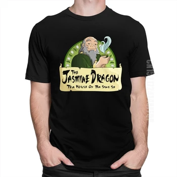 Vtipné Jasmine Dragon Tea House T Košile Muži Bavlna Zbrusu Nový Avatar The Last Airbender T-Shirt Humor O Krk Anime Tee Horní