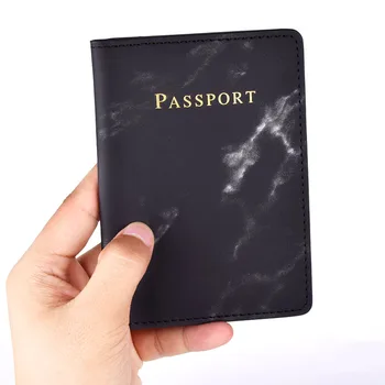 Pas zahrnují Kreditní Karty, ID Držitel Mramorová Kůže cestovní Pas Případě Cestovní Peněženka Organizátor pro Muže Dámské
