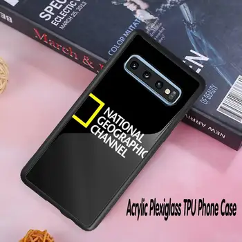 Název National Geographic Případě Akrylové Plexisklo TPU telefon pouzdro Pro Samsung Galaxy S8 S9 S10 s10e S20 S6edge PLUS ULTRA