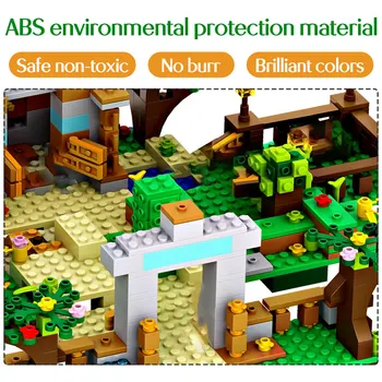 1006PCS Farmě Bloky Kompatibilní Vesnice Tvůrce Postavy Stavební Bloky, 6 V 1 Hračky Pro Děti