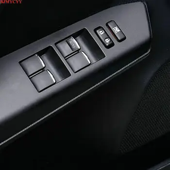 BJMYCYY 7PCS/SET Auto ABS okna, výtah knoflíky zdobí flitry pro Toyota Corolla 2013 2016 2017 příslušenství