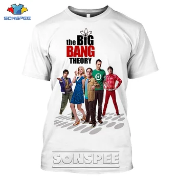 SONSPEE Módní Sheldon Cooper, Penny, T Košile, Ženy, 3D Tisk Létě Krátký Rukáv Logo Top Teorie Velkého Třesku TV Tričko Homme