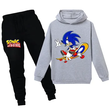 Děti Mikiny Sonic The Hedgehog sonic Děti Mikina pro 6-15Y Chlapci Dívky Potu, Košile Dětské Mikiny, Šaty, kalhoty oblek