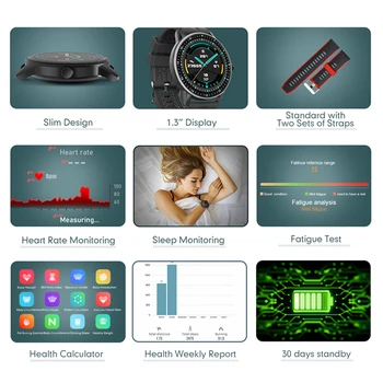 KOSPET MAGIC 2 Smart Hodinky Pánské Vodotěsné 30 Sportovní Režimy Fitness Tracker, Náramek Bluetooth Smartwatch Ženy Pro Android IOS