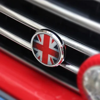 Union Jack ABS Auto Přední Nárazník Znak, Odznak, Nálepka, Dekor Pro MINI Cooper JCW S Jedním d F54 F56 F60 R60 Countryman Příslušenství