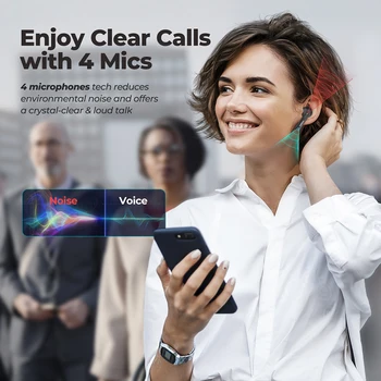 Mpow X3 Nejnovější ANC TWS Bezdrátová Sluchátka Bluetooth 5.0 Aktivní Hluk Cancelling Sluchátka 27h Přehrávání Pro iPhone 11 Xiaomi Huawei