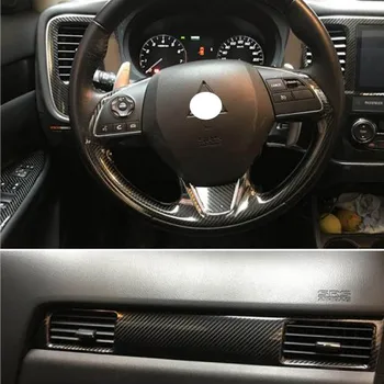 Auto-Styling 5D Uhlíkových Vláken Interiéru Vozu Středové Konzole Změna Barvy Lišty Samolepka Obtisky Pro Mitsubishi Outlander 2016-2019
