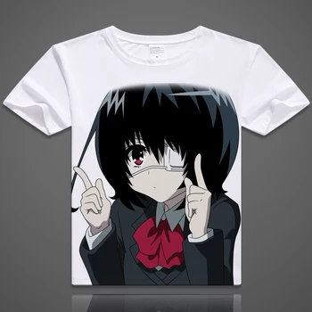 Japonsko Anime Další T-košile Misaki Mei Tisknout Efektní Tričko Krátký Rukáv Tees O-Krk Topy unisex Trička