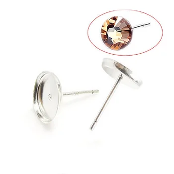 Beadsnice ID26462 925 sterling silver ručně vyráběné šperky náušnice pro ženy s náušnicí zase fit 7 mm gem