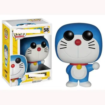 FUNKO POP Doraemon Ruku Kanceláře Aberdeen Dekorace Model Jingle Kočka Doraemon Trochu Doraemon 58# dětská Hračka Dárek k Narozeninám