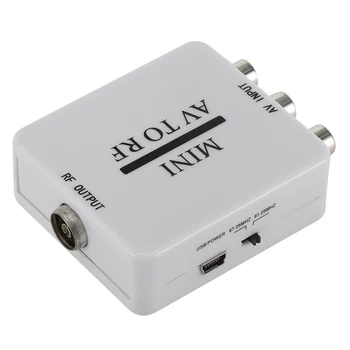 Mini HD Video Převodník Box Rca Cvsb Av Rf 67.25 Mhz 61.25 Mhz Video Adaptér ,Mini AV RF Zesilovač TV Switcher