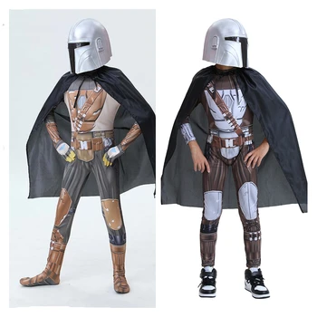 Dítě, Vánoční Dárek pro Děti Star Wars Cosplay Kombinézu Plášť Cape Helmu, Oblečení Halloween Karneval Oblek Oblečení Chlapec Kabát