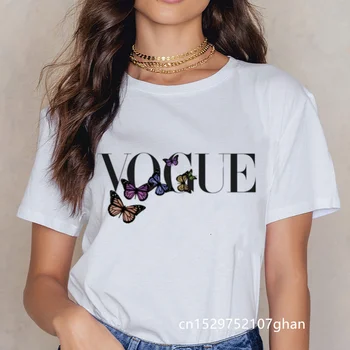 2020 Horké Harajuku motýl Kreslené Grafické T Shirt Ženy Grunge tričko ropa mujer Módní Tričko Ženy Ullzang Top Tee