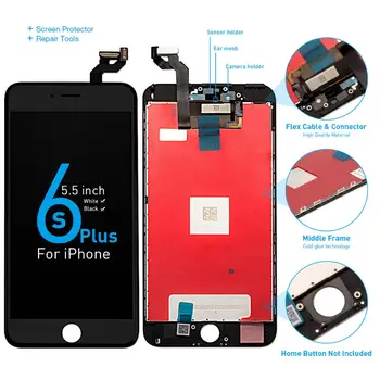 Třídy AAA+++ Pro iPhone 6 6S Plus LCD Dotykový Displej Pro iPhone 7 8 Plus Displej s 3D Touch Senzor Panelu SE Digitizéru Shromáždění