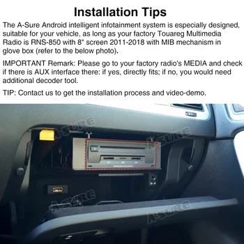 A Jistě Car Infotainment Systémy Android 9.0 Dekódování Box GPS Pro Volkswagen VW Touareg RNS-850 Podporu Původní Rádio 4G LTE SIM