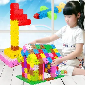 110/550/KS Děti Vzdělávací kreativní Stavební Bloky Hračky Geometrický Tvar Poznávání Digitální Inteligence Stavební Bloky