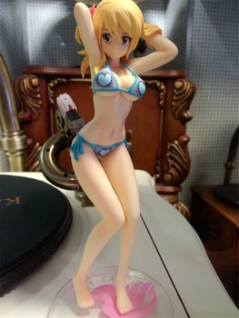 Anime Fairy Tail Lucy Heartfilia Plavky Ver. PVC Akční Obrázek Sběratelskou Sexy Dívky Model Erotické Hračky, Panenky Dárek 18cm