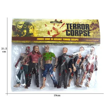 6ks/sada The Walking Dead Zombie Teroru Mrtvola PVC Akční Obrázek Sběratelskou Model Hračka 10Cm