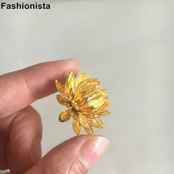 Doprava zdarma -Lotus Korálek Szp 28mm,Multi-vrstva Lotosový Květ,Zlato/Stříbro-color,3D Kovové Květiny Pro Šperky A Řemesla Zjištění
