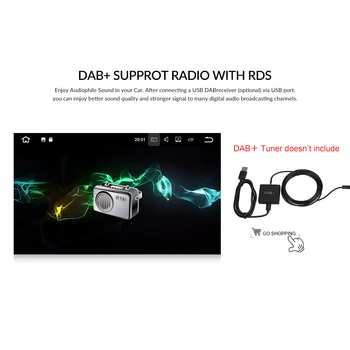 Podofo 2 Din Android 9.1 autorádio HD GPS, WIFI Auto Multimediální Video Přehrávač IPS RDS, Bluetooth Autoradio Pro LADA VESTA-2019