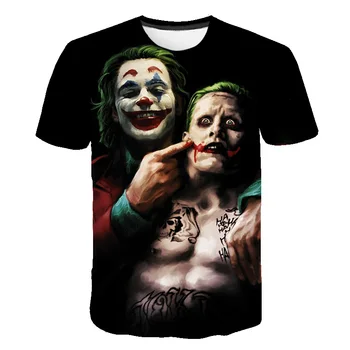 2019 Nový Hot Prodej Clown T Shirt Muži/ženy Joker Face 3D Tištěné Teroru Módní T-košile