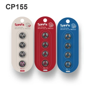 SpinFit CP155 Silikonové Ušní Tipy pro Sluchátka Náhradní 5,5 MM Tryska Dia Větší Zvuk Vodící Trubice DUNU