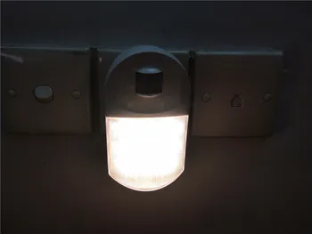 2 PACK Pohybu Snímače Noční Světlo Pitné 9 LED Šatna Světla, Zásuvka Napájení Skříně IR Infračervené Pohybové Nástěnné Svítidlo