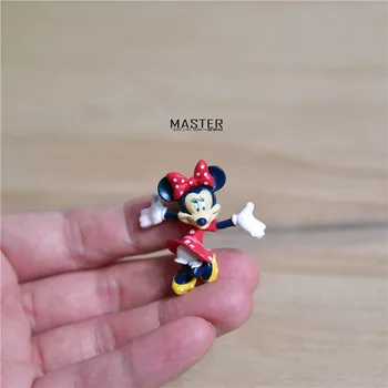24piece 3,5 cm velmi malé minnie v červených šatech obrázek Hračky Akční Figurky