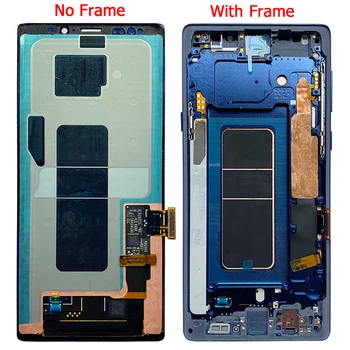Původní N960 LCD Pro Samsung Galaxy Note 9 LCD Displej S Rámem Montáž Poznámka 9 N960D N960DS LCD Displej S Spalovat Stíny