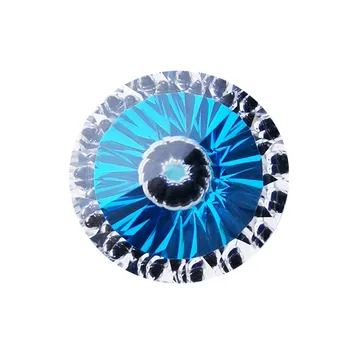 Zlé oči kulaté navy bílé kubické zirkony tisíciletí cut pro výrobu šperků DIY volné kameny nádherné období, šperky
