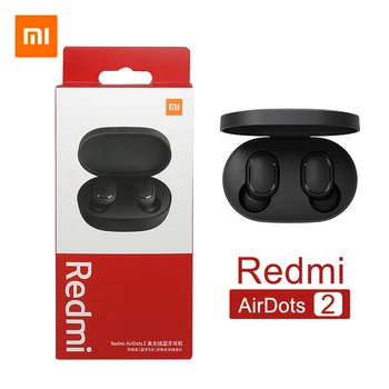 Redmi Airdots 2 TWS Bluetooth Headset Original Xiaomi Airdots 2 Bezdrátová Sluchátka Subwoofer Stereo s Mikrofonem 20ks/Lot