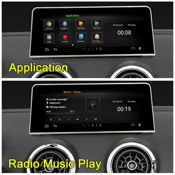 Android 9.0 8 Core, 4 GB 64 GB Pro Audi A3 8V~2018 MMI 2G 3G RMC Android Auto Multimediální Přehrávač, Stereo Rádio, GPS Navigace