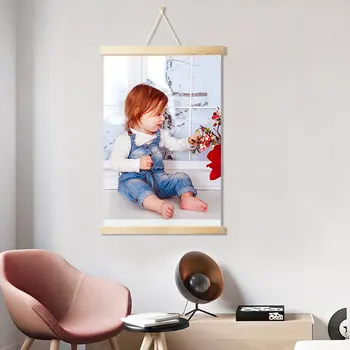 Osobní umění fotografie rodiny dětské nepromokavé plátno obraz, plakát a custom print umění s masivního dřeva visí scrolls10 velikostí