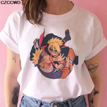 Letní Naruto Karikatura Tisk T Shirt Ženy Harajuku Japonské Anime, Zábavné, Módní Topy T-shirt Prodyšný Plus Size Tričko Drop Loď
