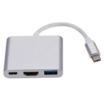 USB C HD-MI Adaptér USB3.0 Typ C Víceportový Nabíjení Rozbočovač 4K Digitální Coverter Kabel pro MacBook Pro 2016/2017 pro Dell