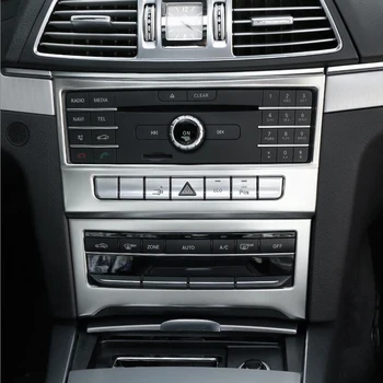 Chrome Car Styling Pearl ovládání CD panel Dekorativní Kryt střihu Pro Mercedes-Benz E Class Coupe W207 C207-2016 Příslušenství
