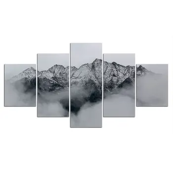 Plakát Umění, Obrazy, Plátno, Tisk Plakátů A 5 Panelů Matterhorn S Odrazem V Stelli Lake Obraz Domova Zeď Umění