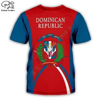 Dominikánská republika plném 3D tisk módní t shirt Unisex hip hop stylu streetwear tričko ležérní letní pokles lodní dopravy