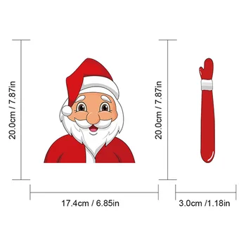 Santa Claus Stěračů Čelního Skla Nálepka Osobnosti Santa Claus Stěrače Auto Samolepka Ruku Nálepka Zdobené Na Vánoce