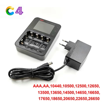 ISDT C4 8A Dotykový Displej Inteligentní Nabíječka W/ USB Výstup Pro 18650 26650 AA AAA Baterie RC Modely Požáru Preventionn Materiál