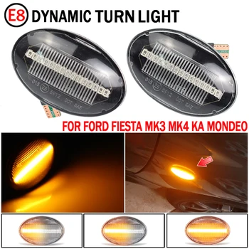 Dynamický směrová LED Boční Obrysové Zrcadlo Světlo Blikající Indikátor Pro Ford Fiesta MK3 MK4 KA, Mondeo, Transit Tourneo