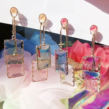 2020 Nové Módní Dovolenou Šperky Akryl Metrů Dlouhé Pendientes Mujer Moda Transparentní Crystal Náušnice Šperky